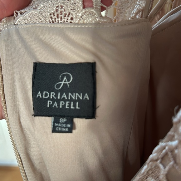 Adrianna Papell Cream Colored Dress size 8P - Picture 4 of 4
